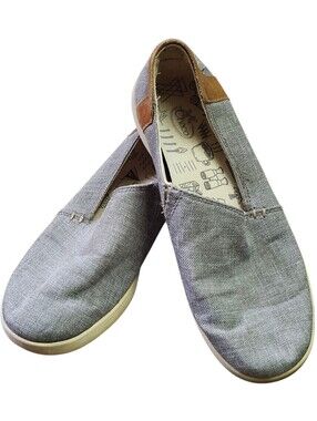 Chaco Gray Ionia Canvas Slip-On Shoes. Sz. 6.5
